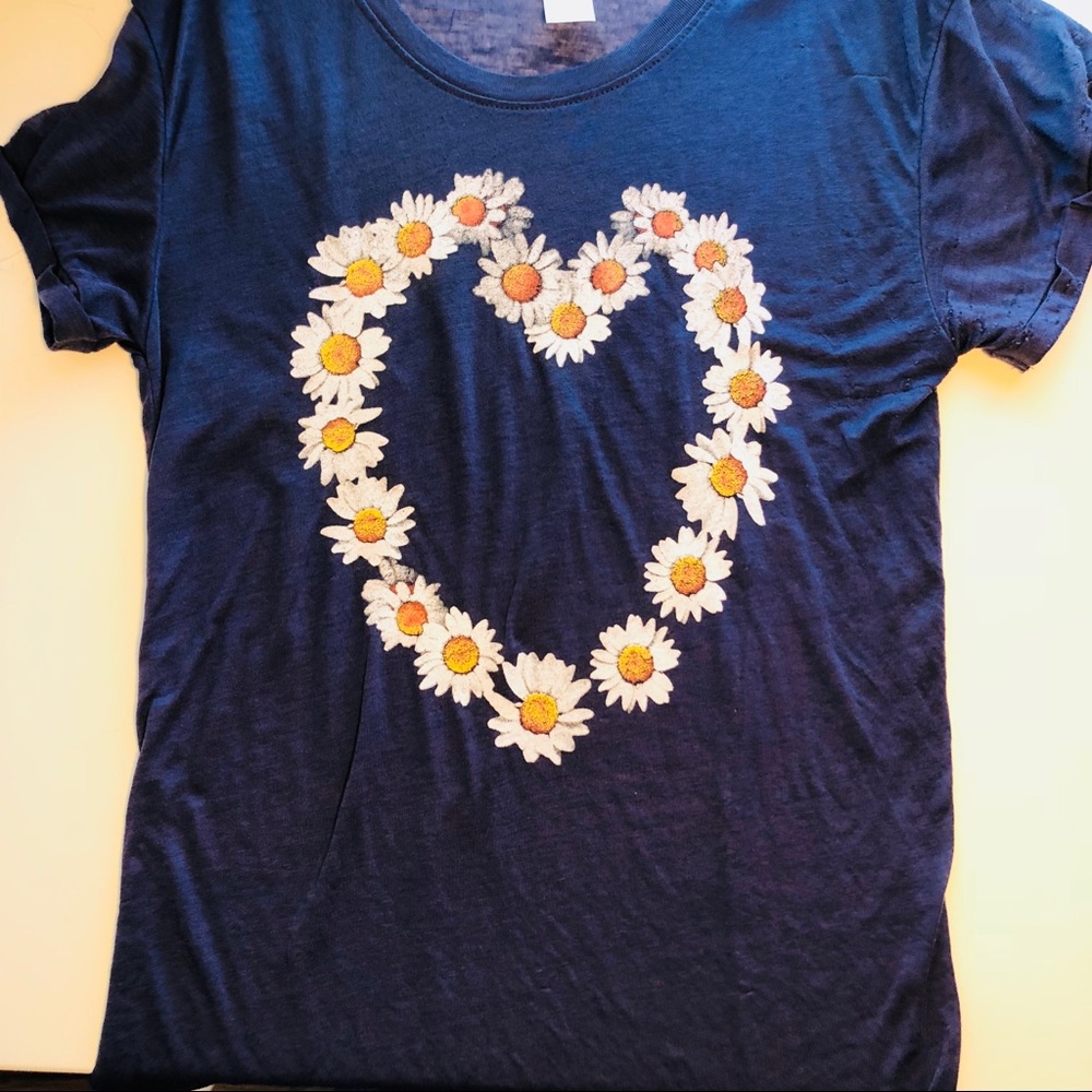 Mighty Fine Heart Floral Tee